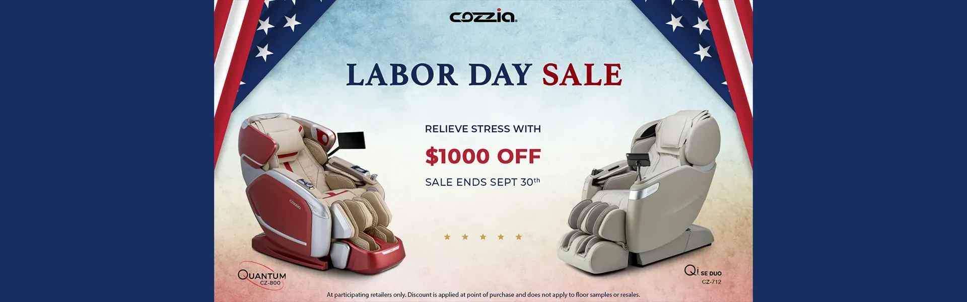 Cozzia Labor Day Sale